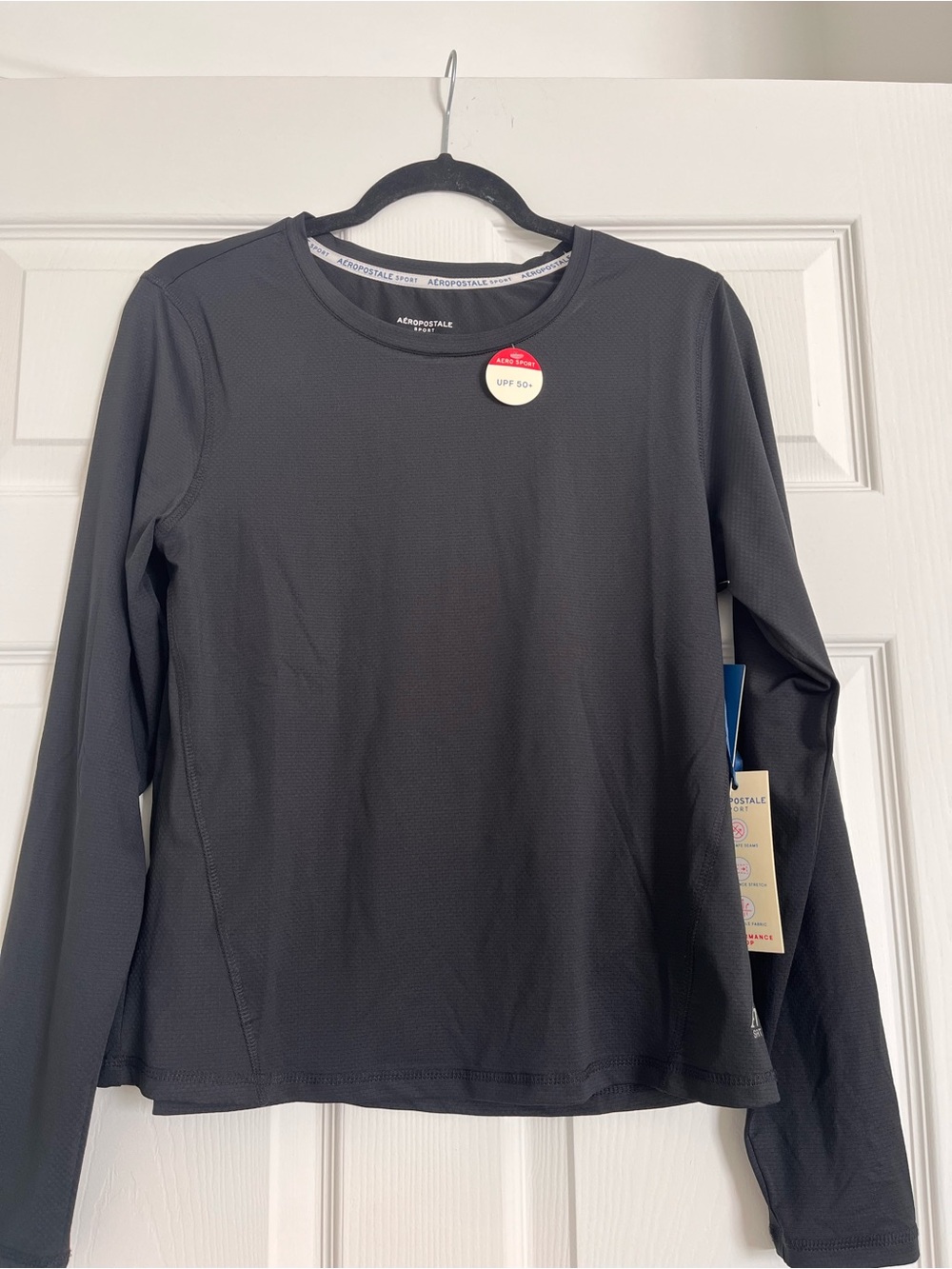 Aeropostale Black Long Sleeve Active Performance Tee